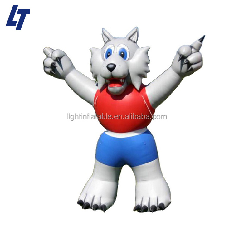 Giant wolf inflatable werewolf mascot for advertising event