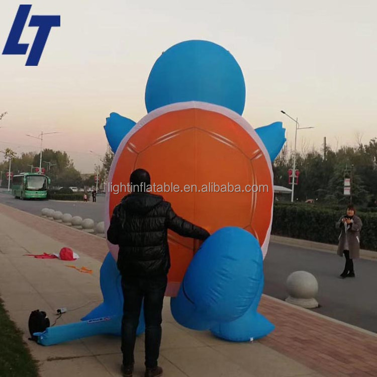 Portable led light large giant turtle inflatable balloon costume for advertising