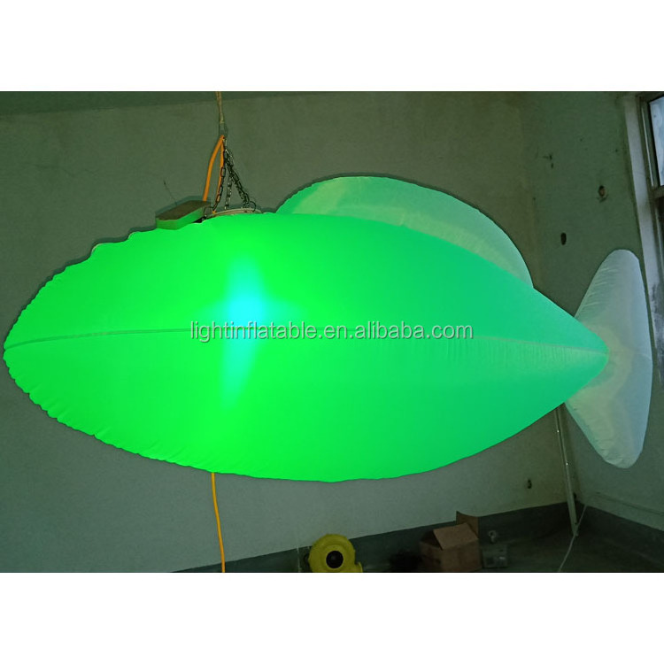 High quality led light funny inflatable puffer fish costume for advertising