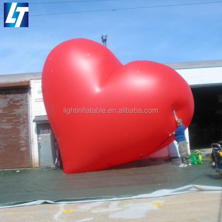 Giant led light love bad bunny inflatable heart costume for Valentine'S Day