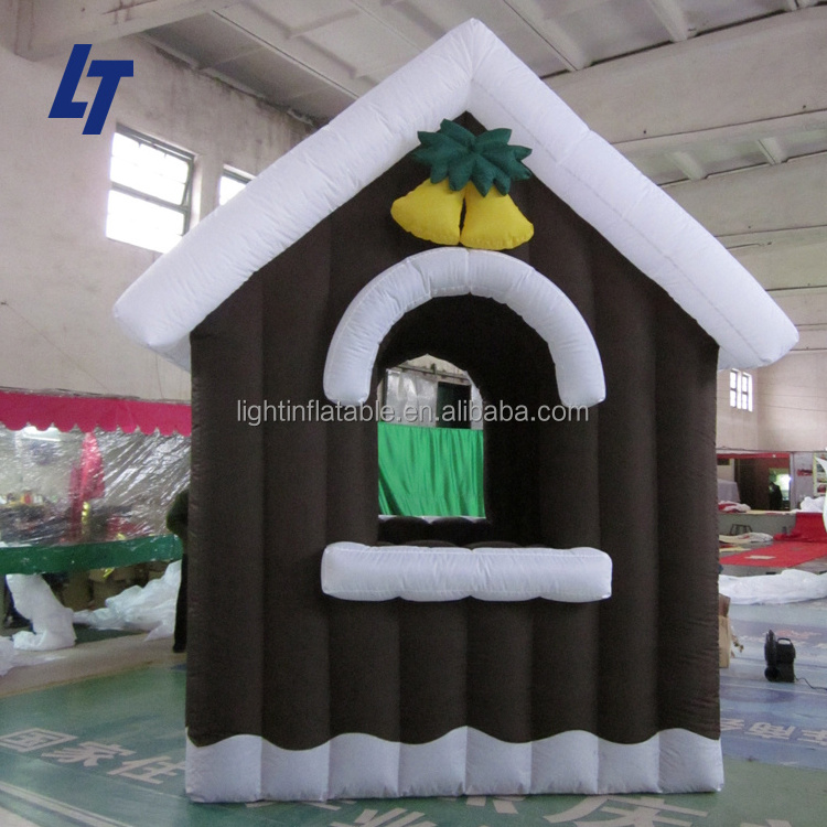 Giant led light inflatable Christmas house for decoration