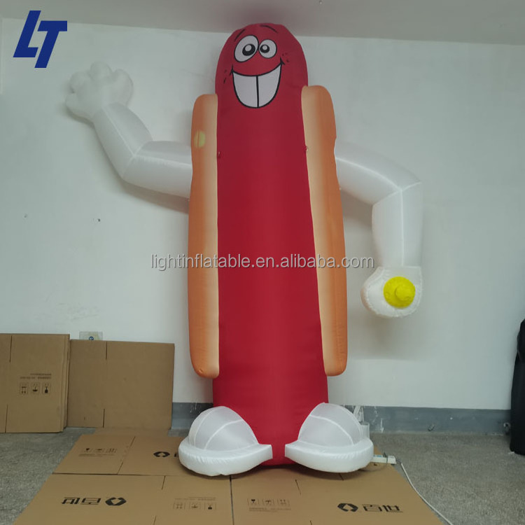 Light Blow up hot dog balloon Attractive simulated hot dogs Inflated food costume H902