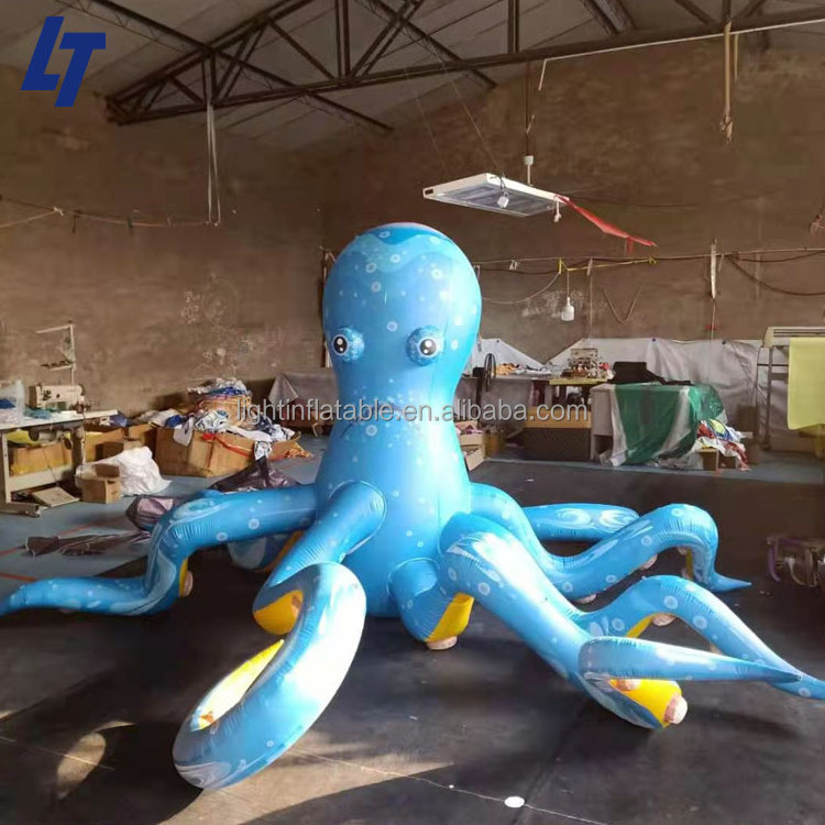 Ocean Event Inflatable Octopus Customized 12m Giant Octopus DJ Booth Inflatable For Stage L1109