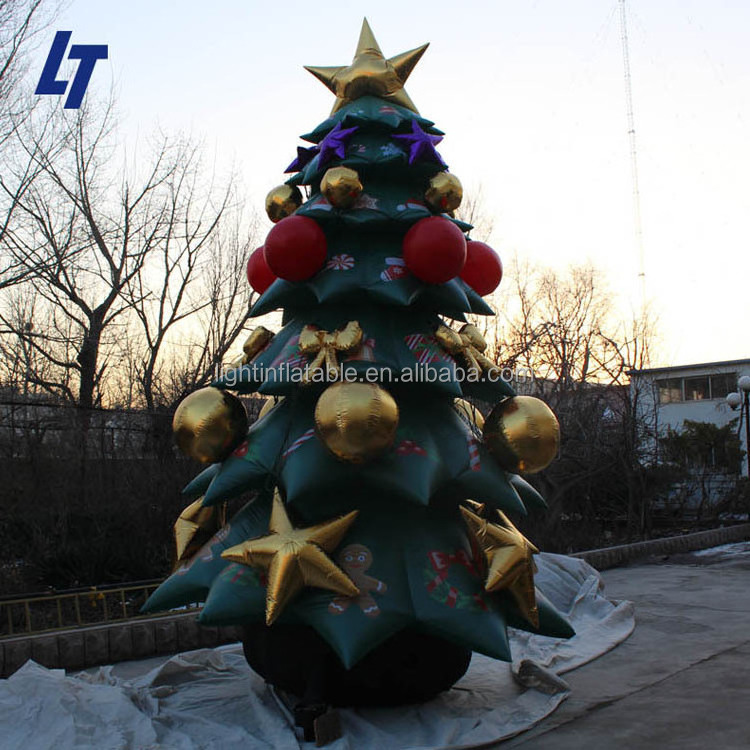 Light Christmas outdoor inflatable Inflatable Santa Giant inflatable event H262