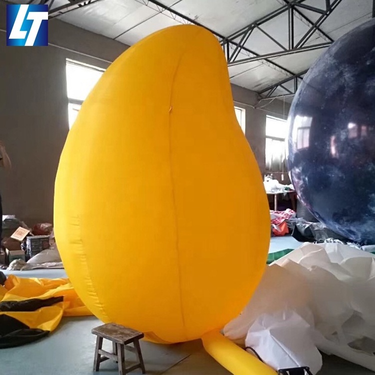 Giant led light fruit inflatable mango balloon for advertising