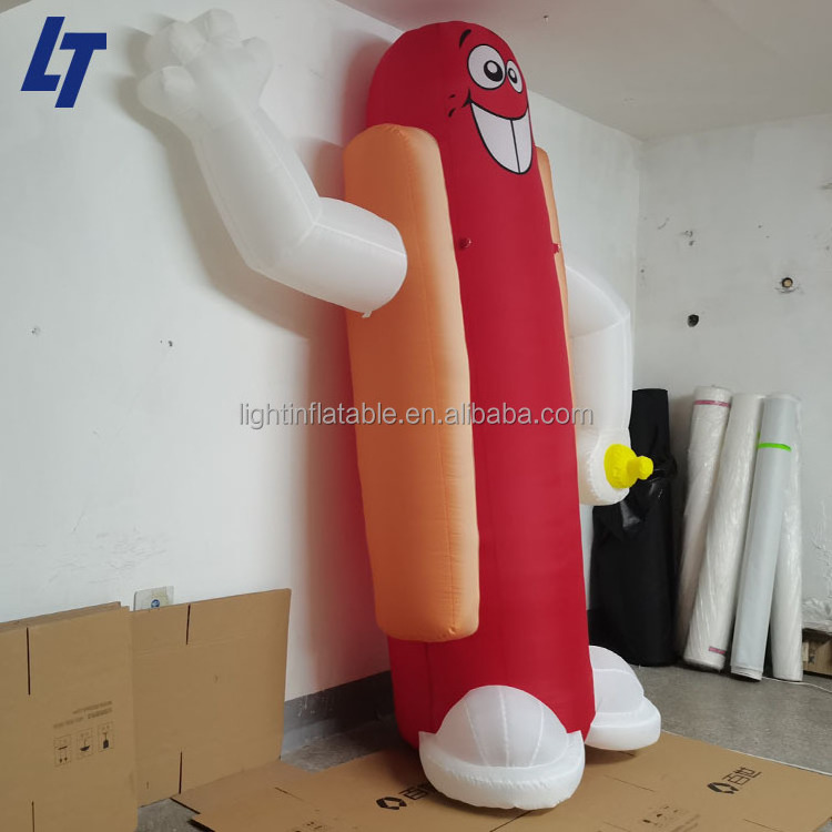 Light Blow up hot dog balloon Attractive simulated hot dogs Inflated food costume H902