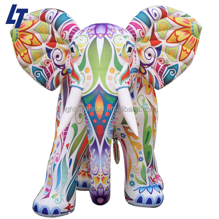 Light Giant advertising inflatable animal elephant Festival inflatable elephant with led lighting H256