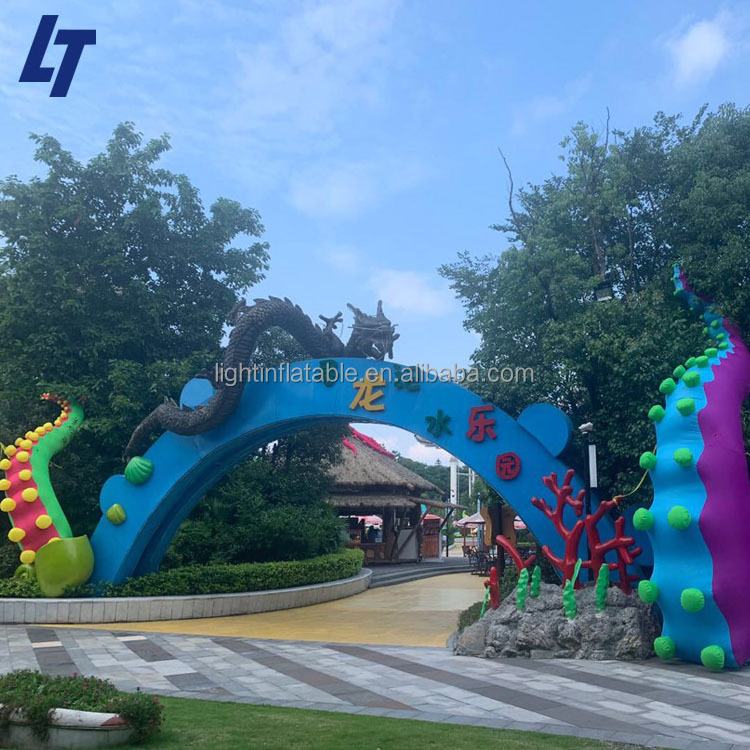 Ocean Event Inflatable Octopus Customized 12m Giant Octopus DJ Booth Inflatable For Stage L1109