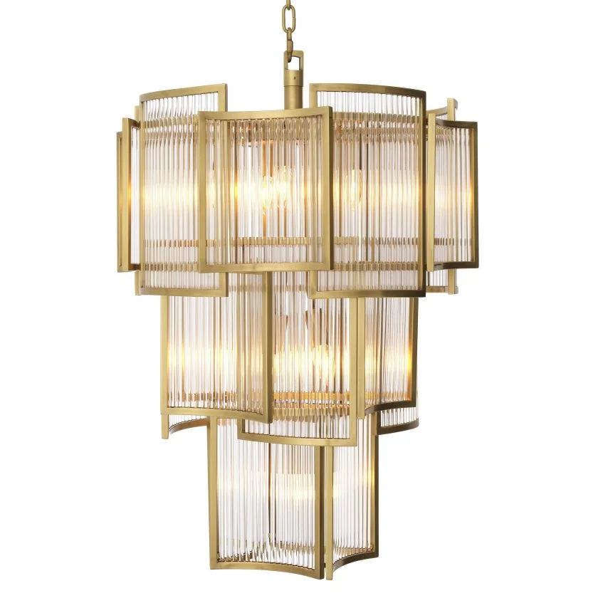 Modern home decoration bronze glass chandelier ceiling fixtures for living room entrance