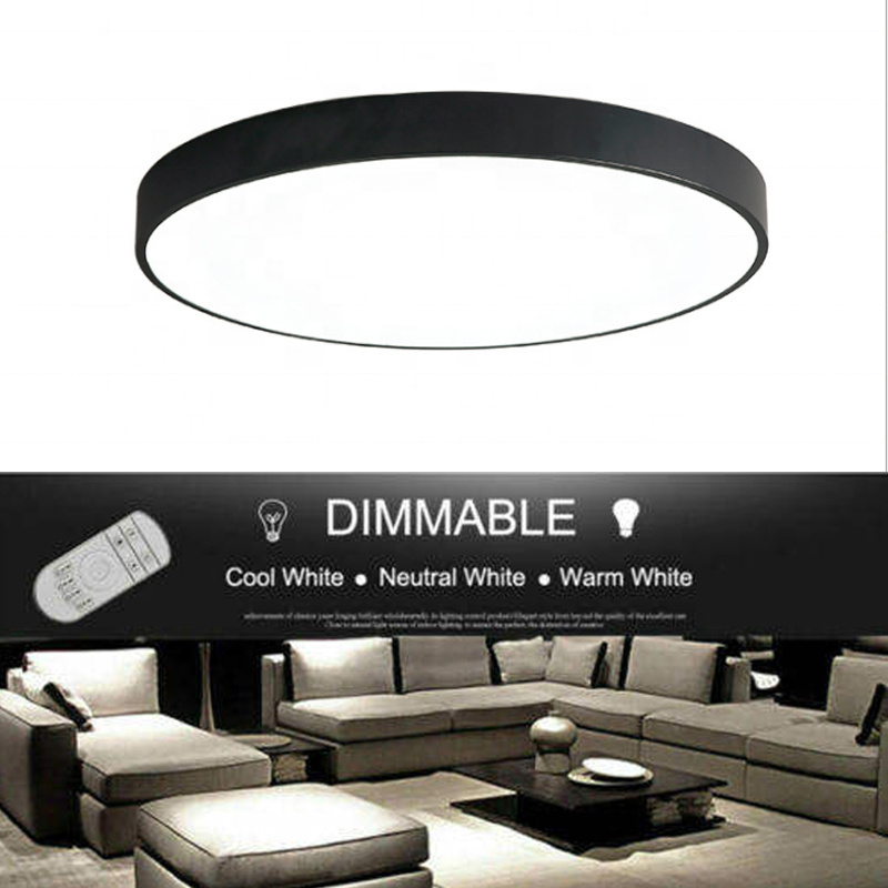 Ultra Thin Home Office Indoor Lighting Round Shape Led Light Lamp Waterproof Led Ceiling Light