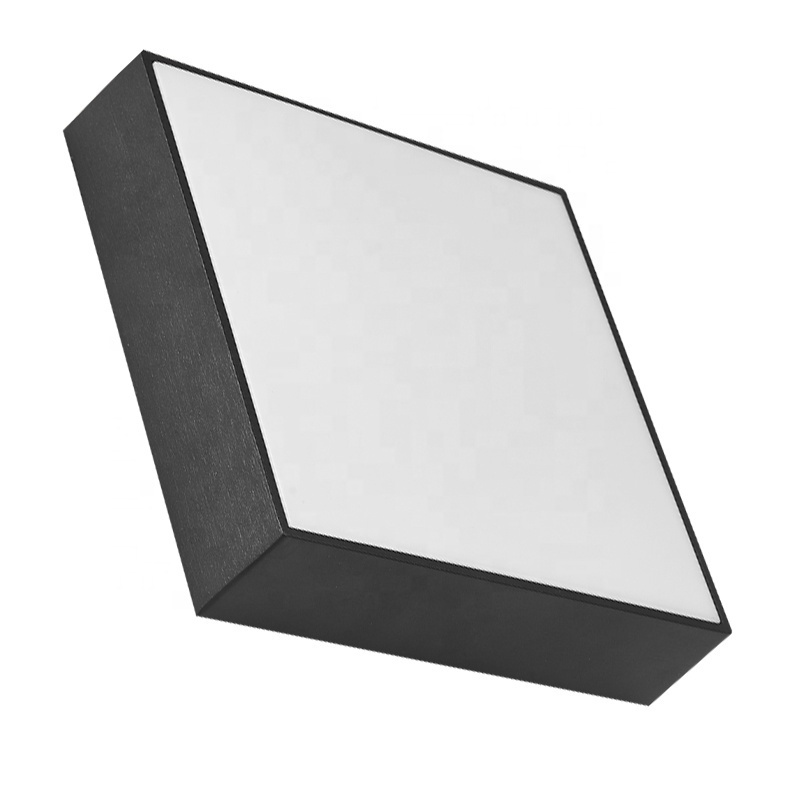 18W black square cct changeable led panel light led ceiling lamp