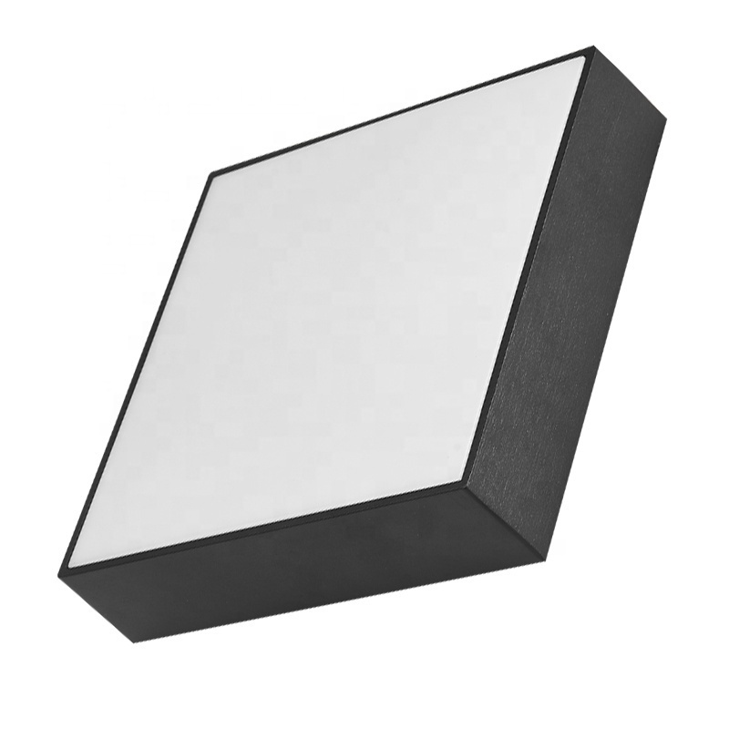 18W black square cct changeable led panel light led ceiling lamp