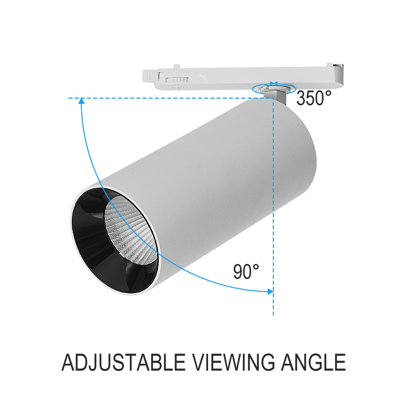 Classic Design 30w 3000k 4000k Adjustable Angle Linear LED Track Light Dimmable Residential LED Track Light