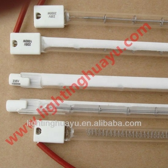 1000w quartz halogen infrared heating lamp  ir heater for package printing