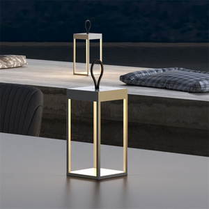 Modern Home Decoration Simple Type Table Lamp Touch Led Mini Metal Lantern