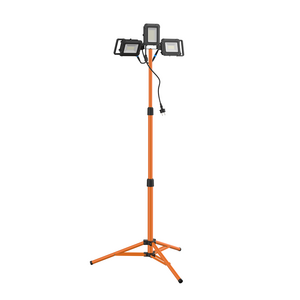 ZGLUX Rechargeable LED Work light 3-Headed Series Hexagon/honeycomb Light Panel 40W IP54 Waterproof Cordless with Tripod