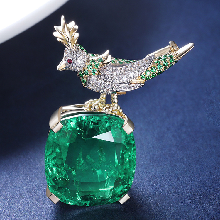 Light Jewelry Colorful Micro-zircon Bird Small Animal Brooch Pin Fashion Jewelry For Scarf Accessories