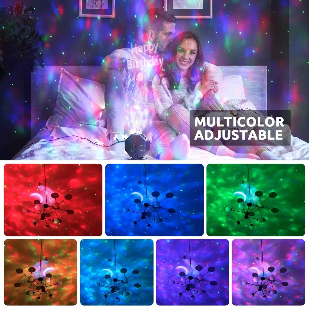 New Sky Space Nebula Northern Starry Lamp Smart Aurora Baby Room Kids Night Light Star Galaxy Projector With Speaker For Bedroom