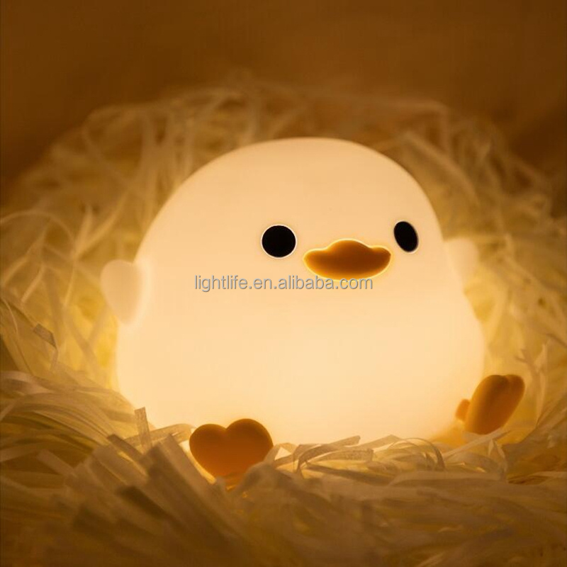 New Modern Led Table Kids Duck Lamp Silicone Usb Nightlight Led Baby Night Light For Kids Room Livingroom Bedroom Decor Lamp