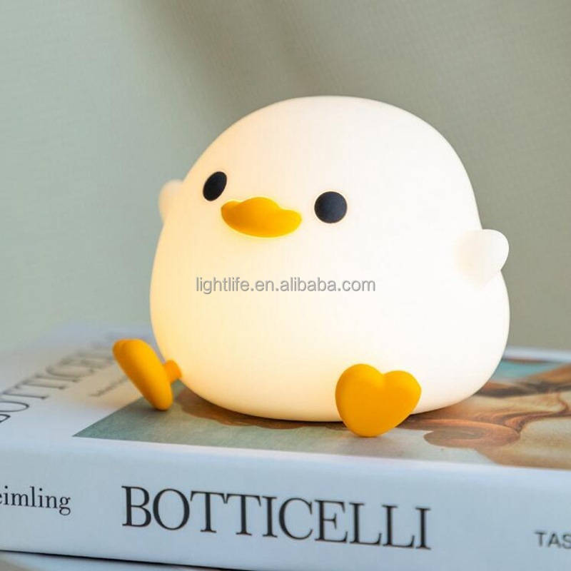 New Modern Led Table Kids Duck Lamp Silicone Usb Nightlight Led Baby Night Light For Kids Room Livingroom Bedroom Decor Lamp