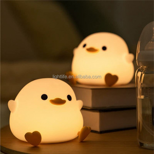 New Modern Led Table Kids Duck Lamp Silicone Usb Nightlight Led Baby Night Light For Kids Room Livingroom Bedroom Decor Lamp