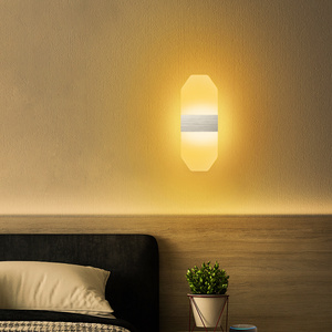 Creative Noridic Modern Minimalist Indoor Decorative Room Headboard Bed Led Lamp Bedside Sconce Tuya Smart Wall Light