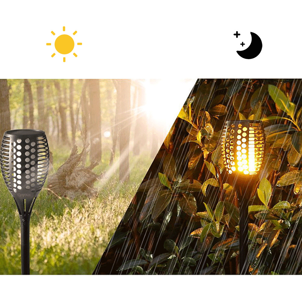 Hot Sell LED Solar flame lamp Flickering Flames Torches outdoor Garden Decoration waterproof landscape light Dancing Flame