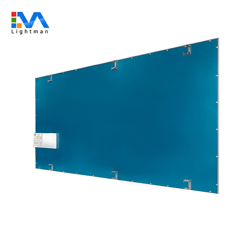 White Silver Frame 4x2 2x4 panel led indoor Suspended Ceiling Recessed LED Panel Light