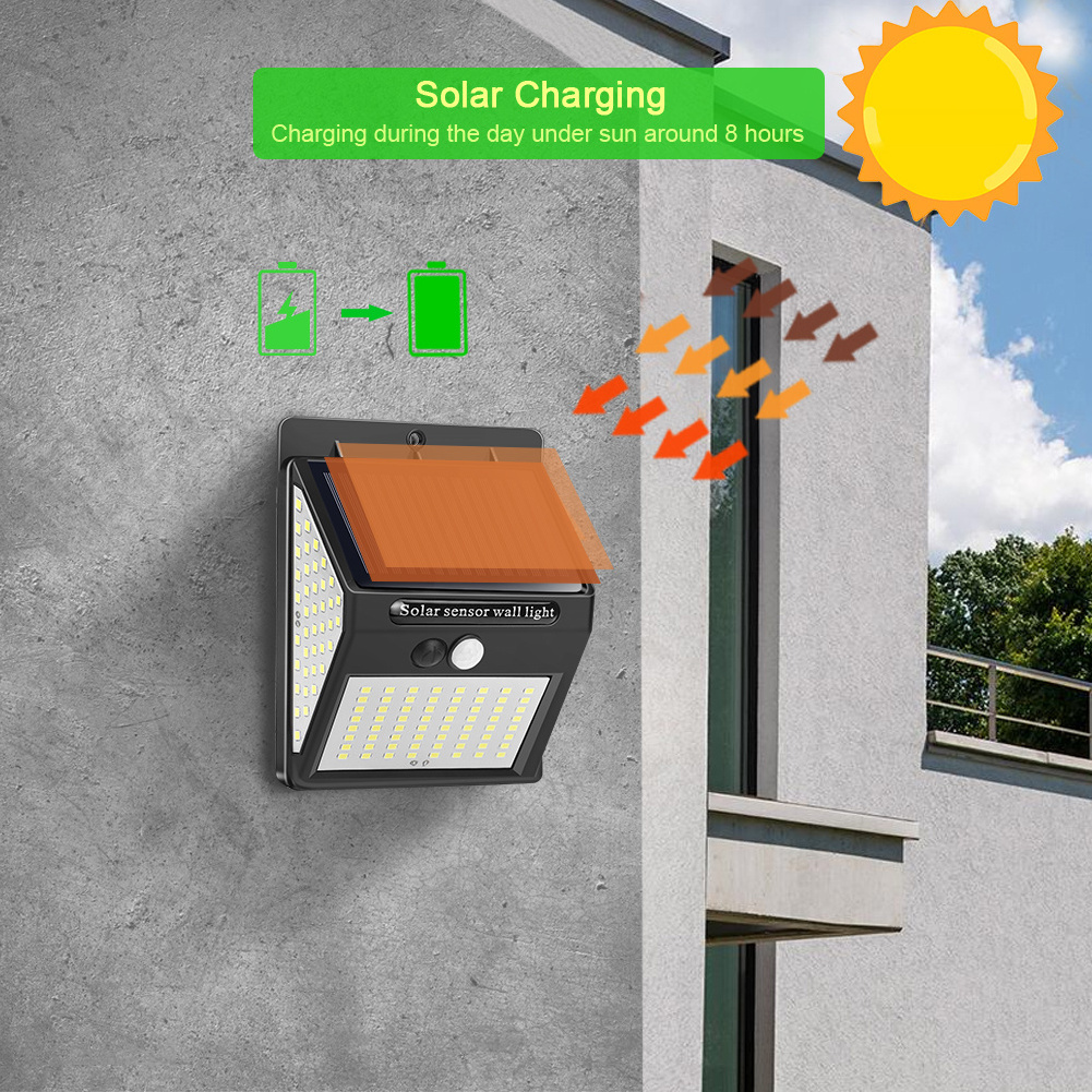 Children Night Lamp Balcony Street Outdoor Bright Custom Corner Wall Light Garden 30 Led Solar Power Pir Motion Sensor Lighting