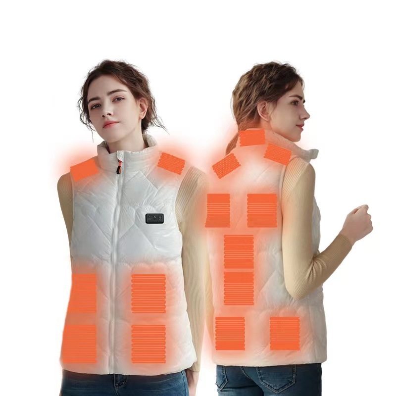 Heated clothing custom battery powered heating jacket rechargeable winter heated waistcoat for men and women electric vest