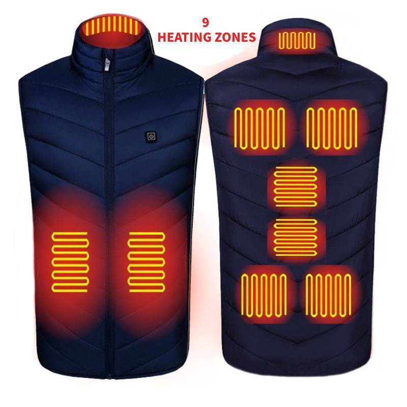 Electric Vest for Men Women Zipper Puffer Usb Rechargeable Battery Powered Winter Thermal Custom Sleeveless Smart Heated Vest