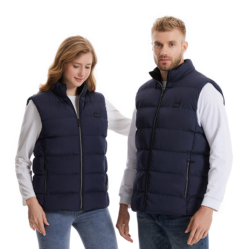 Mens Heated Vest with 3 Heating Levels Washable Winter Windproof Sleeveless Lightweight Padding Zip Women's Heated Waistcoat