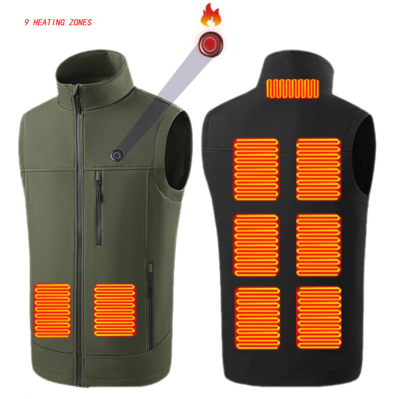 Heated Waistcoat for Women Custom Logo Lightweight Winter Warm Mens Sleeveless Usb Recharge Battery Powered Electric Heated Vest