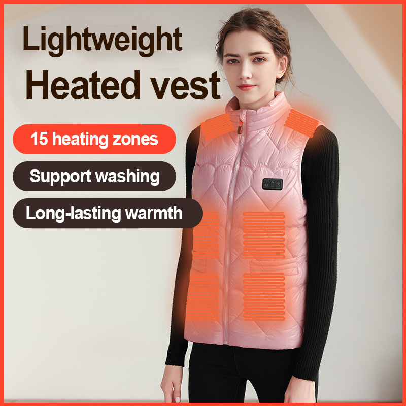 Heated clothing custom battery powered heating jacket rechargeable winter heated waistcoat for men and women electric vest