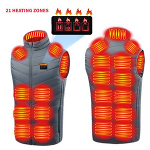 Men Women Heated Body Warmer winter outdoor Mountaineering camping Unisex 3 Heat Level Warm Electric Rechargeable Jacket Vest