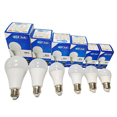 Led Lights Supplier Light Bulb E27 B22 Base 3W-25W Cold White 10000K Energy Saving Led A Bulb