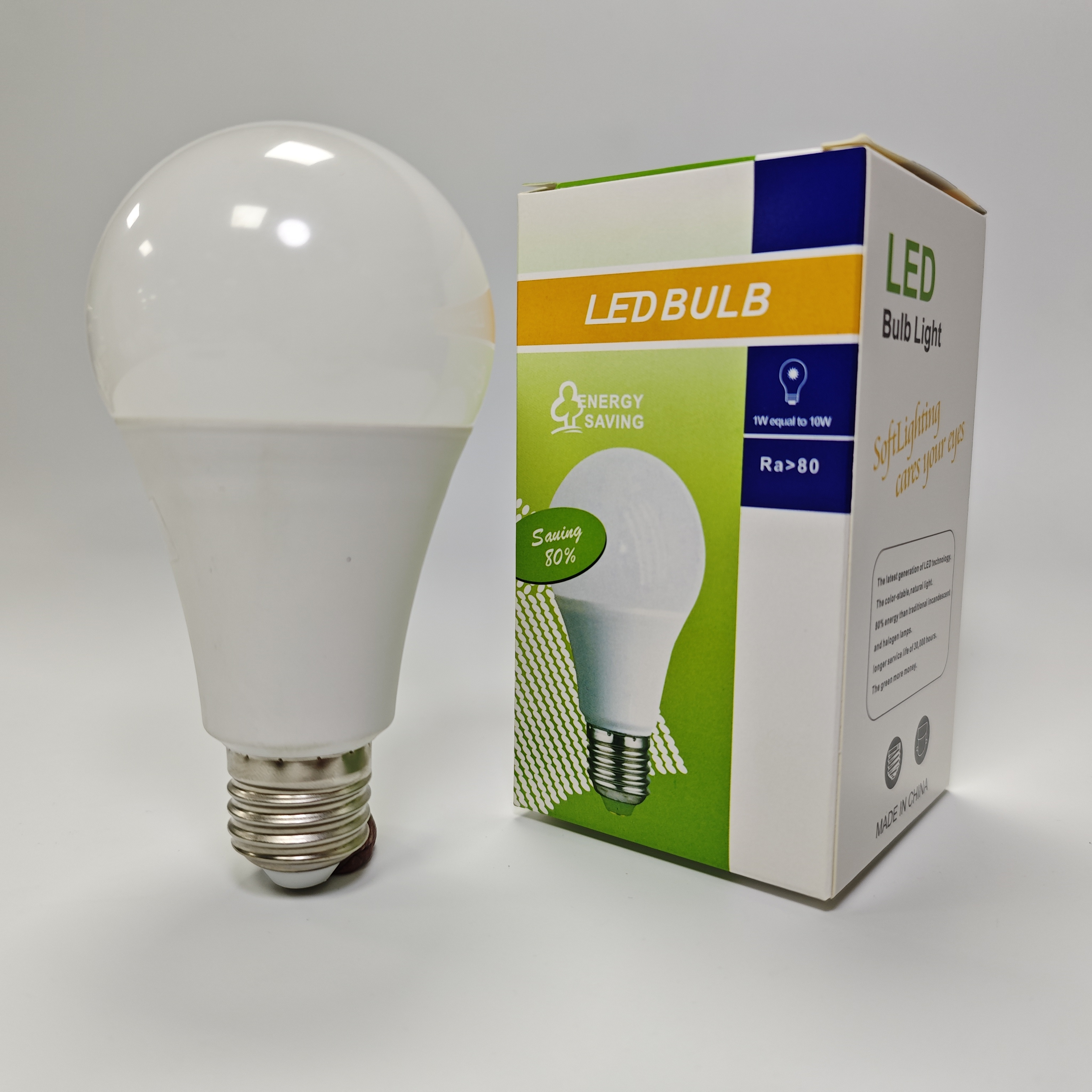 Led Lights Supplier Light Bulb E27 B22 Base 3W-25W Cold White 10000K Energy Saving Led A Bulb