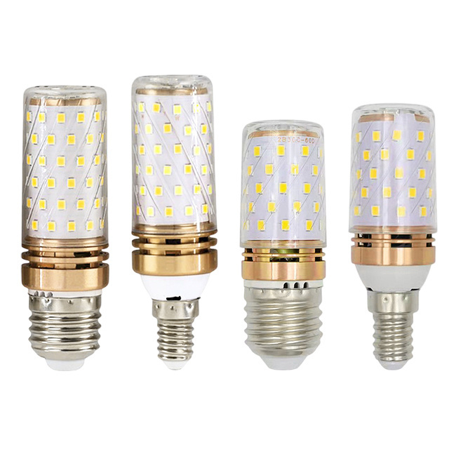 High Quality E14 E27 Led Lamp 120v 220v 12w 16w 20w 24w 30w 40w Corn Led Bulb Dimming For Chandelier Use