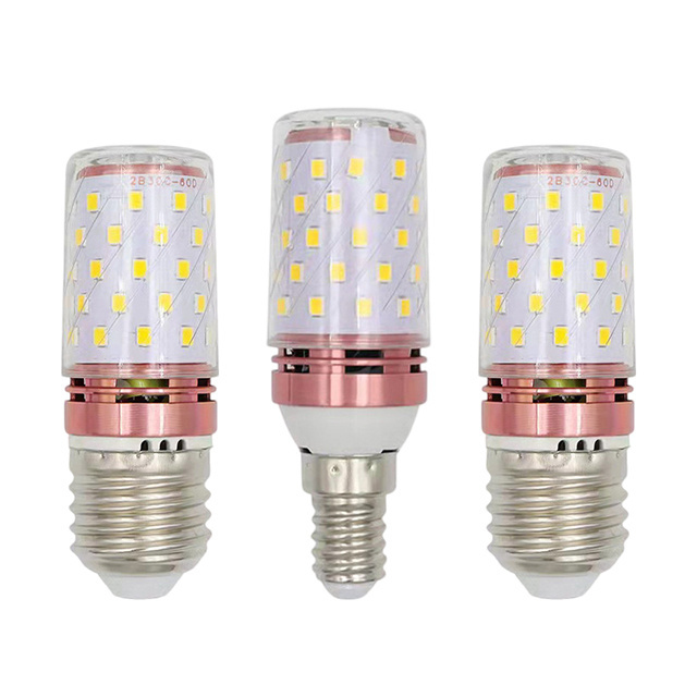 High Quality E14 E27 Led Lamp 120v 220v 12w 16w 20w 24w 30w 40w Corn Led Bulb Dimming For Chandelier Use