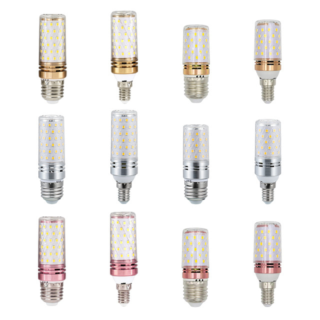 High Quality E14 E27 Led Lamp 120v 220v 12w 16w 20w 24w 30w 40w Corn Led Bulb Dimming For Chandelier Use