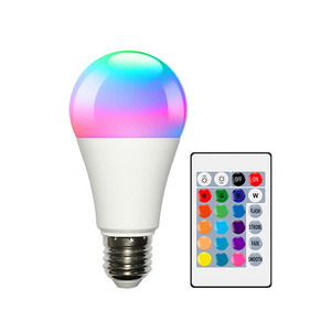 Best Seller 9w A19 E26 App Tuya Wifi Bluetooth Rgb Multi Colored Led A60 Dimmable Smart Led Light Bulb