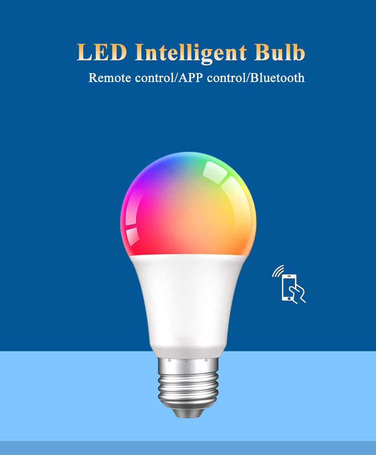 Smart Led Bulb App Control Music Bluetooth Light Bulb Rgb Color Changing Bluetooth Speaker Light Bulb