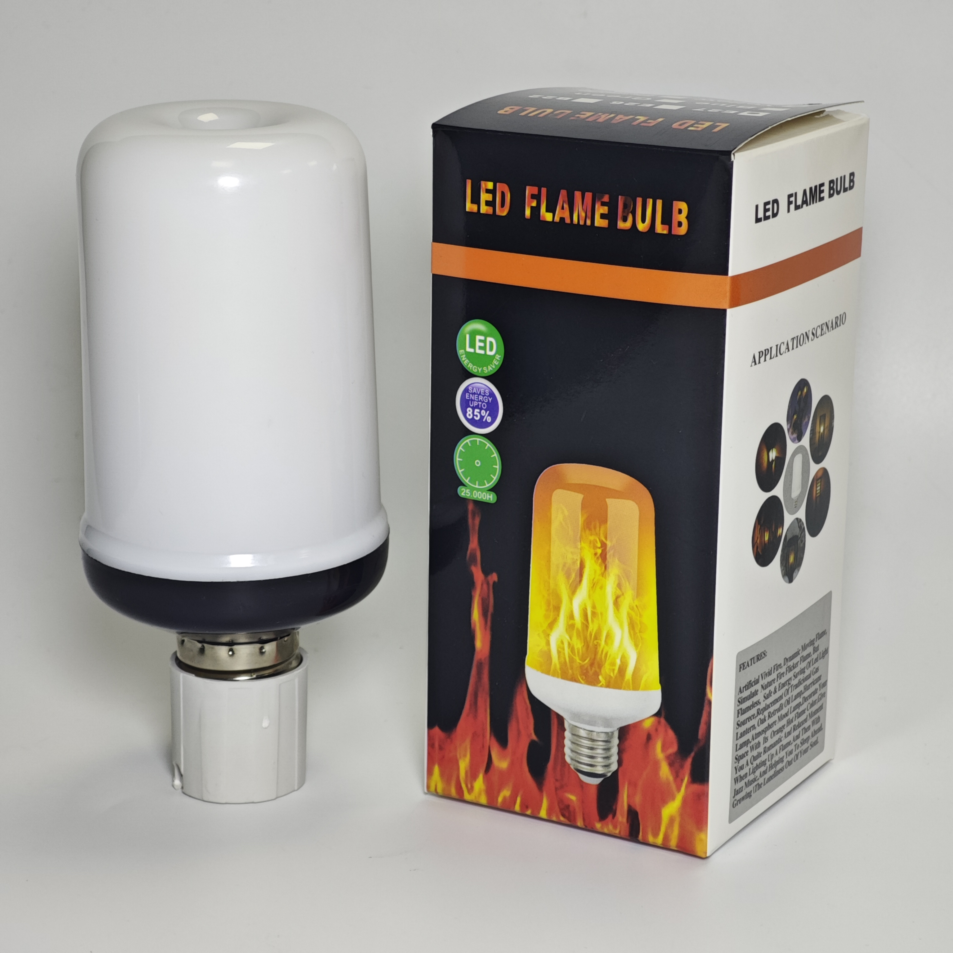 Led Fire Lamp Rgb B22 E27 E26 Flicker Flaming Led Bulbs 85-265v Light Bulb Fire Led Flame Lamp