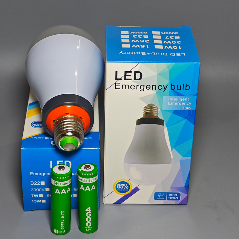 Automatic Emergency Led Lighting Ac85-265v Built-in Battery Smd 2835 Intelligent Led Emergency Light Bulb lamparas recargables