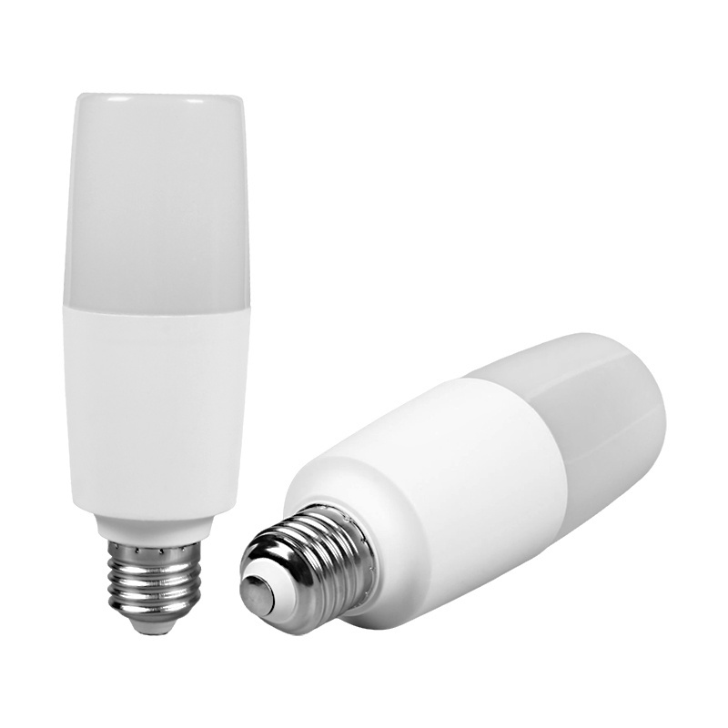 Cylindrical small lamp bulb e27 screw socket super bright household thread 5w10w energy saving lighting stick bulbs lamp