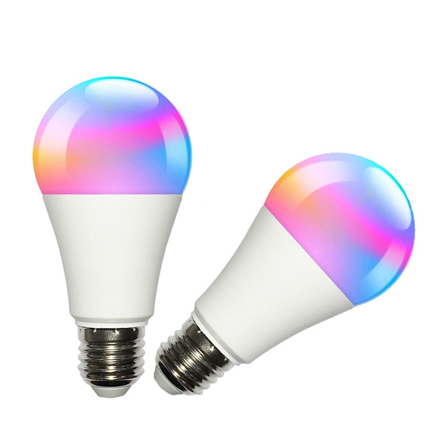 Smart Light Bulb E27 E26 B22 Rgb+cct Homekit Siri Voice Cozylife App Wifi Control 9w A60 Bulb Light