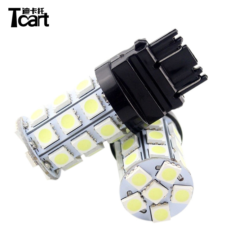 Auto Lamp bulb 3157 p27 7w 27 SMD 5050 with canbus Led Tail Light and Led Brakebulb and automotive car light diving lamp