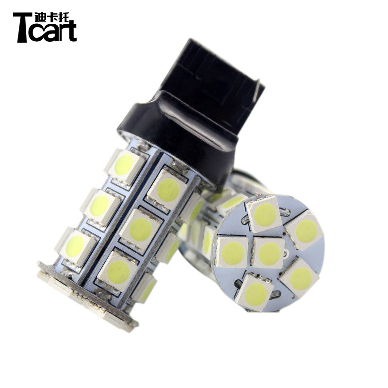 Auto Lamp bulb 3157 p27 7w 27 SMD 5050 with canbus Led Tail Light and Led Brakebulb and automotive car light diving lamp