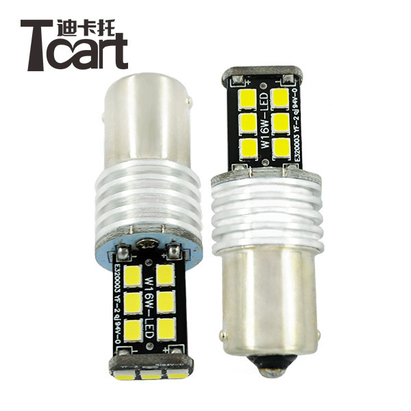 Car decoration light Tcart Canbus 12V BAY15D 2057 2357 7528 Bulbs Super Bright 2835 Replacement Bulb White 15SMD LED P21W 1157 Tail Light