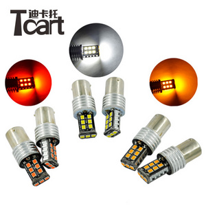 Car decoration light Tcart Canbus 12V BAY15D 2057 2357 7528 Bulbs Super Bright 2835 Replacement Bulb White 15SMD LED P21W 1157 Tail Light